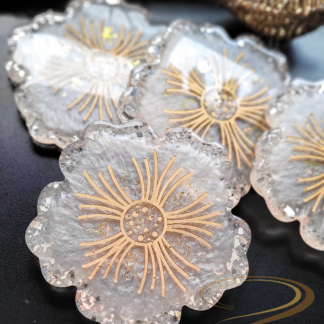 Blush Pink Flower Coasters